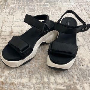 Bershka black sandals